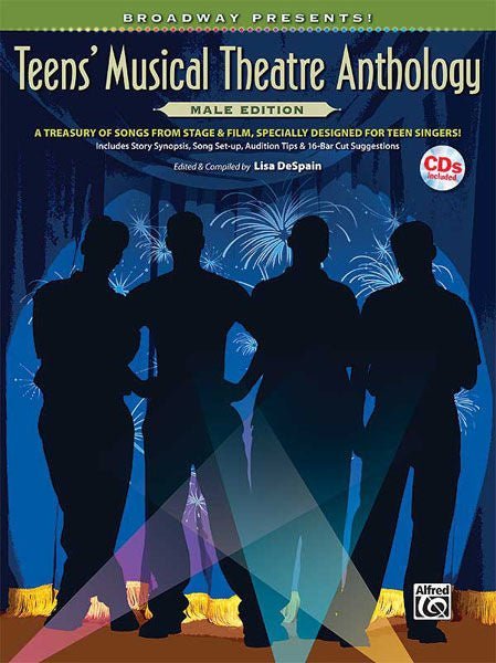 Broadway Presents! Teens' Musical Theatre Anthology: Male Edition, Book & CD Default Alfred Music Publishing Music Books for sale canada