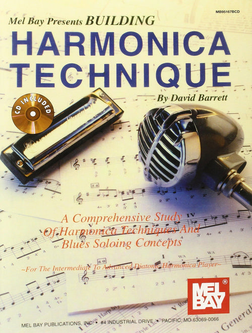 Building Harmonica Technique (Book + CD) Mel Bay Publications, Inc. Music Books for sale canada