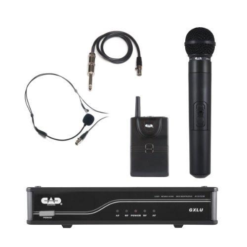 CAD GXLUHBL - UHF Wireless Combo System - Handheld and Bodypack Microphone System L Frequency Band CAD Microphone for sale canada