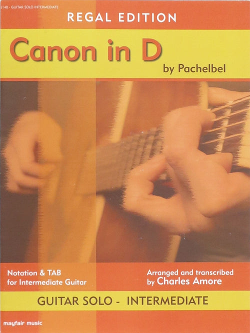 Canon in D, for Guitar Solo, Intermediate Level Mayfair Music Sheet Music for sale canada