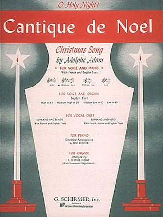 CANTIQUE DE NOËL (O HOLY NIGHT) Medium High Voice (D-Flat) and Piano Hal Leonard Corporation Music Books for sale canada