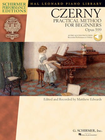 Carl Czerny - Practical Method for Beginners, Op. 599 Audio Access Included of Performances Hal Leonard Corporation Music Books for sale canada