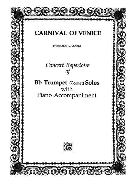Carnival of Venice for Bb Trumpet Solo with Piano Accompaniment Default Alfred Music Publishing Music Books for sale canada