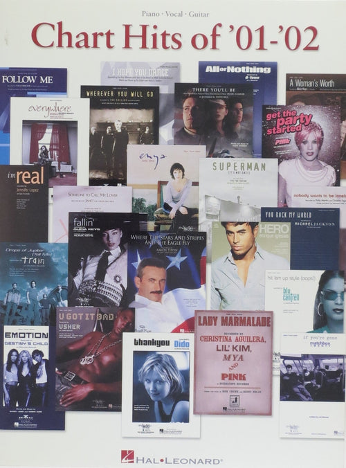 Chart Hits of '01-'02 Hal Leonard Corporation Music Books for sale canada