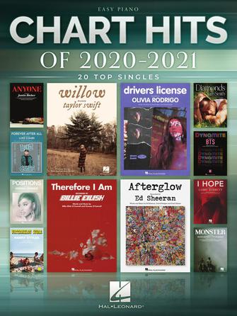 CHART HITS OF 2020-2021 20 Top Singles, Easy Piano Hal Leonard Corporation Music Books for sale canada