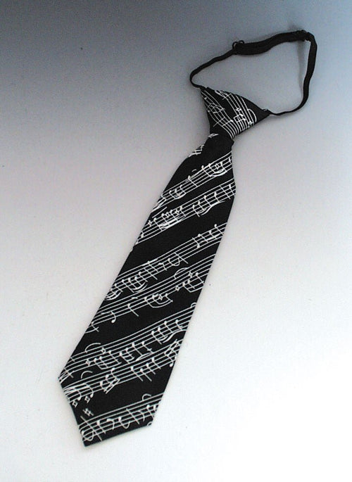 Children's Music Note Ties Black & Withe Music Treasures Novelty for sale canada