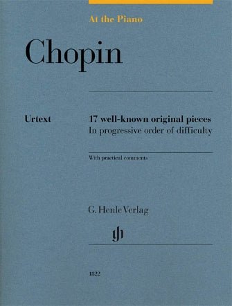 Chopin, At The Piano , 17 Well-Known Original Pieces (Urtext) Hal Leonard Corporation Music Books for sale canada
