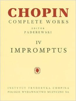 Chopin, Complete Works Impromptus IV Hal Leonard Corporation Music Books for sale canada