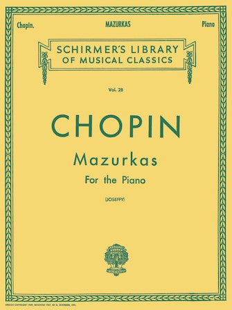 CHOPIN - Mazurkas for Piano Hal Leonard Corporation Music Books for sale canada