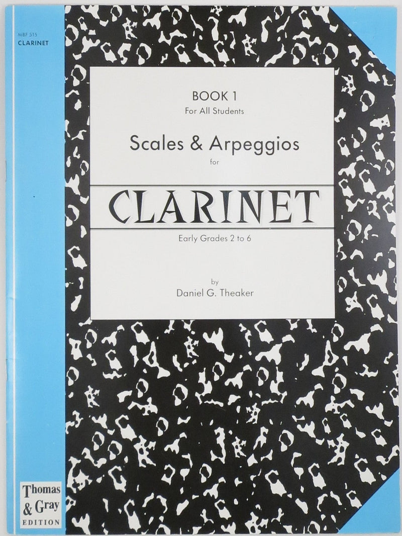 CLARINET Early Grades 2 to 6 Scaels & Arpeggios Book 1 Mayfair Music Music Books for sale canada