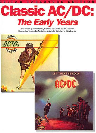 CLASSIC AC/DC: THE EARLY YEARS for Guitar Default Hal Leonard Corporation Music Books for sale canada