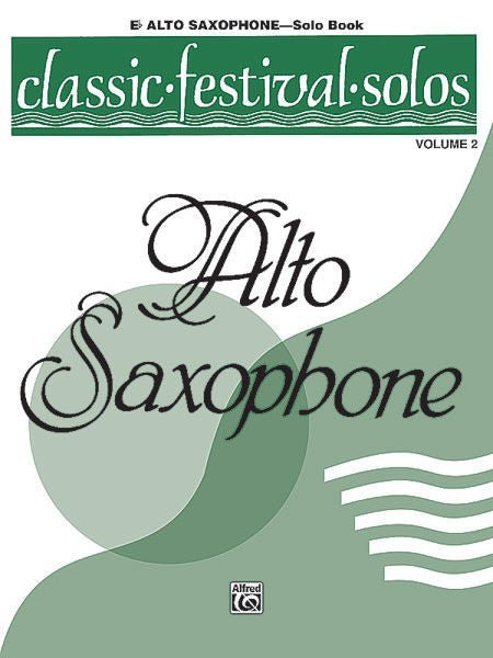 Classic Festival Solos (E-Flat Alto Saxophone), Volume 2 Solo Book Default Alfred Music Publishing Music Books for sale canada