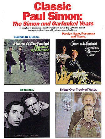 CLASSIC PAUL SIMON – THE SIMON AND GARFUNKEL YEARS Hal Leonard Corporation Music Books for sale canada,752187112532