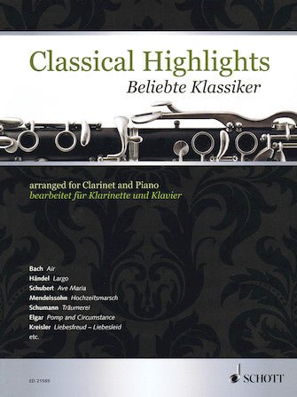 CLASSICAL HIGHLIGHTS Arranged for Clarinet and Piano Default Hal Leonard Corporation Music Books for sale canada