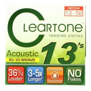 Cleartone Acoustic Phosphor Bronze Guitar Strings Medium / 13-56 ClearTone Strings Guitar Accessories for sale canada