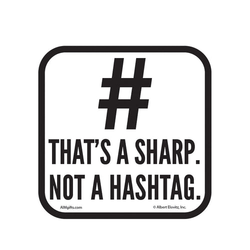 Coaster That's a Sharp Not a Hashtag Aim Gifts Accessories for sale canada