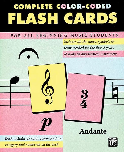 Complete Color-Coded Flash Cards Default Alfred Music Publishing Flashcards for sale canada,038081141589