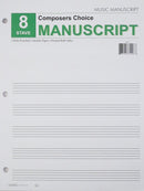 Composers Choice Manuscript Paper 8 Stave Mayfair Music Music Books for sale canada