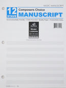Composers Choice Manuscript Paper 12 Stave Mayfair Music Music Books for sale canada