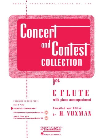 Concert and Contest Collection - C Flute Piano Accompaniment Default Hal Leonard Corporation Music Books for sale canada