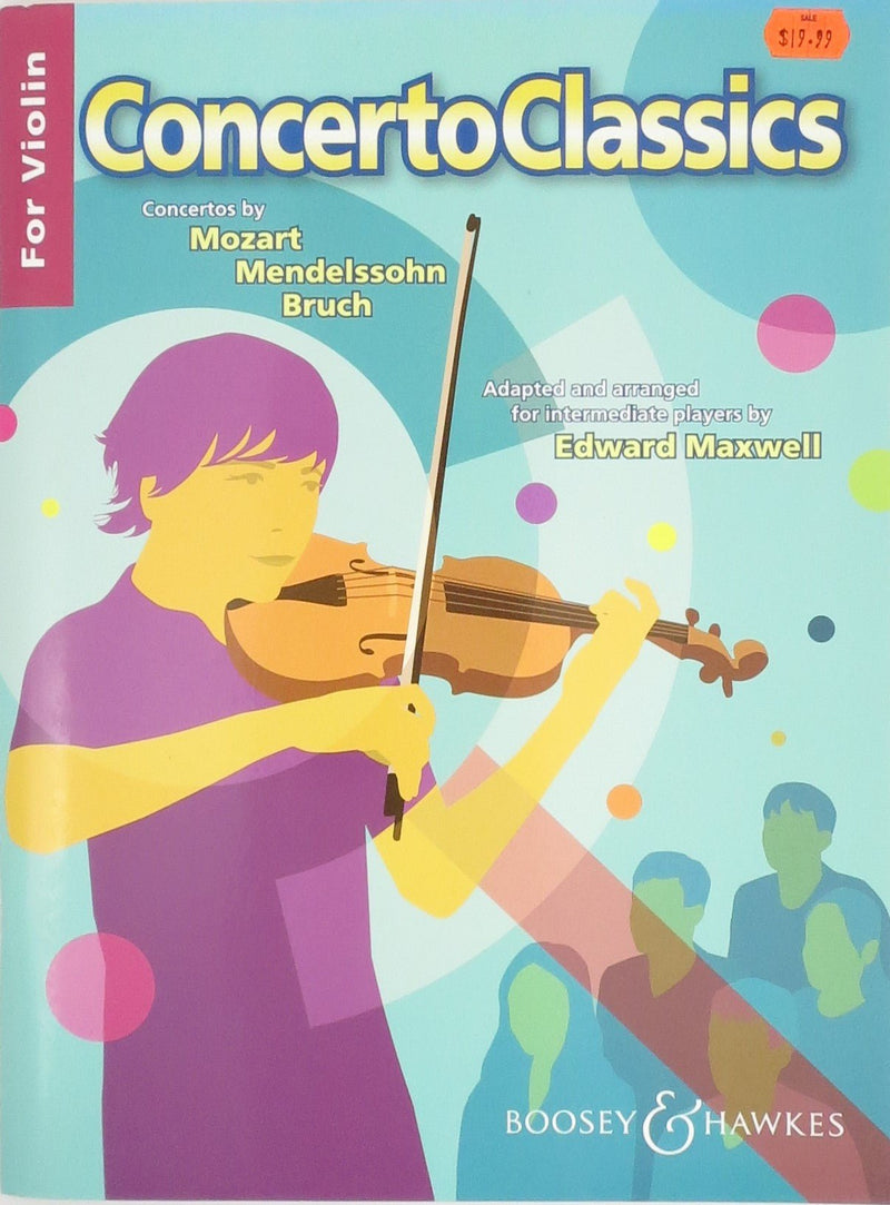 Concerto Classics For Violin Booset & Hawkes Music Books for sale canada