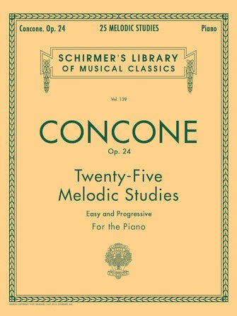 Concone, 25 MELODIC STUDIES, OP. 24 Hal Leonard Corporation Music Books for sale canada