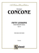 CONCONE, Fifty Lessons, Op. 9, For Medium Voice Default Alfred Music Publishing Music Books for sale canada