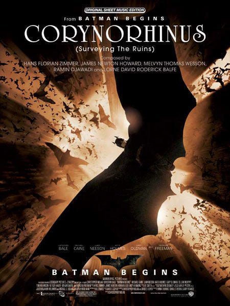 Corynorhinus (Surveying the Ruins) (from Batman Begins) Default Alfred Music Publishing Music Books for sale canada