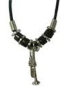 Cotton Chord Necklace Trumpet Silver/Yellow Albert Elovitz Inc. Novelty for sale canada