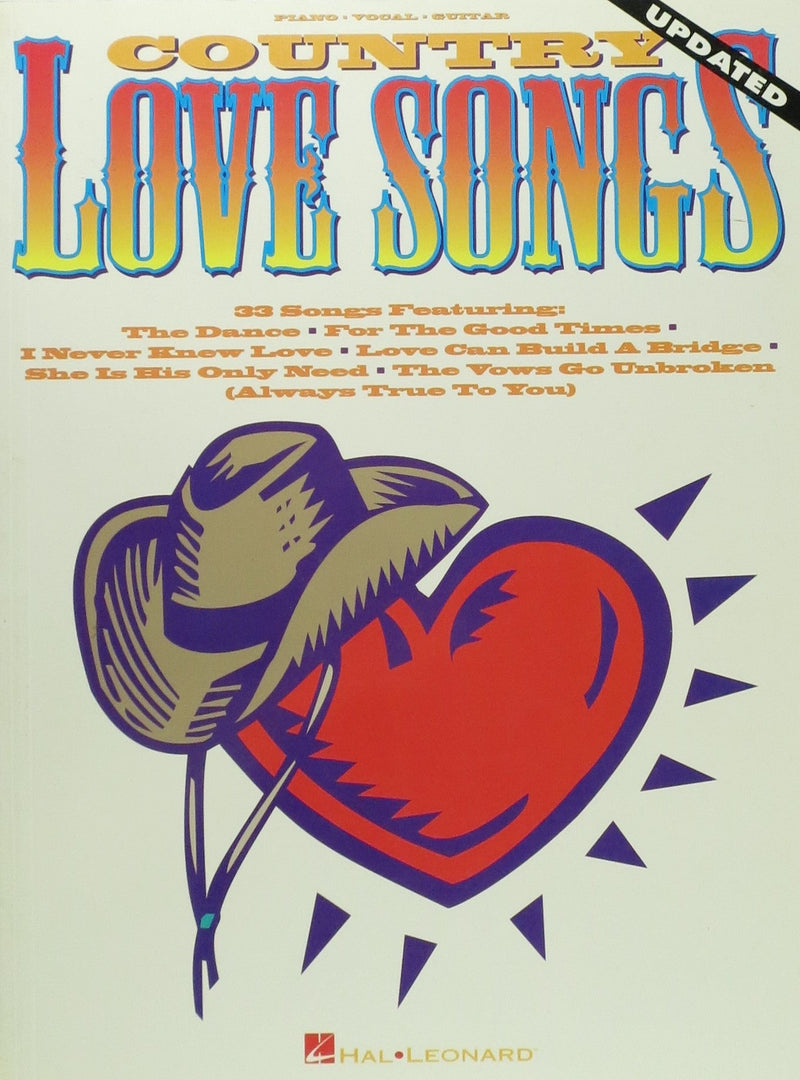 Country Love Songs - P/V/G Default Hal Leonard Corporation Music Books for sale canada