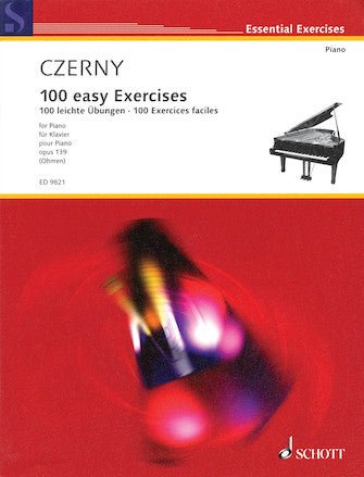 Czerny, 100 Easy Exercises for Piano Hal Leonard Corporation Music Books for sale canada