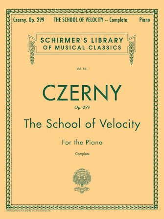 Czerny Op.299 The School of Velocity - For the Piano, Complete Hal Leonard Corporation Music Books for sale canada