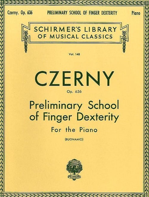 Czerny Op.636 Preliminary School of Finger Dexterity Hal Leonard Corporation Music Books for sale canada