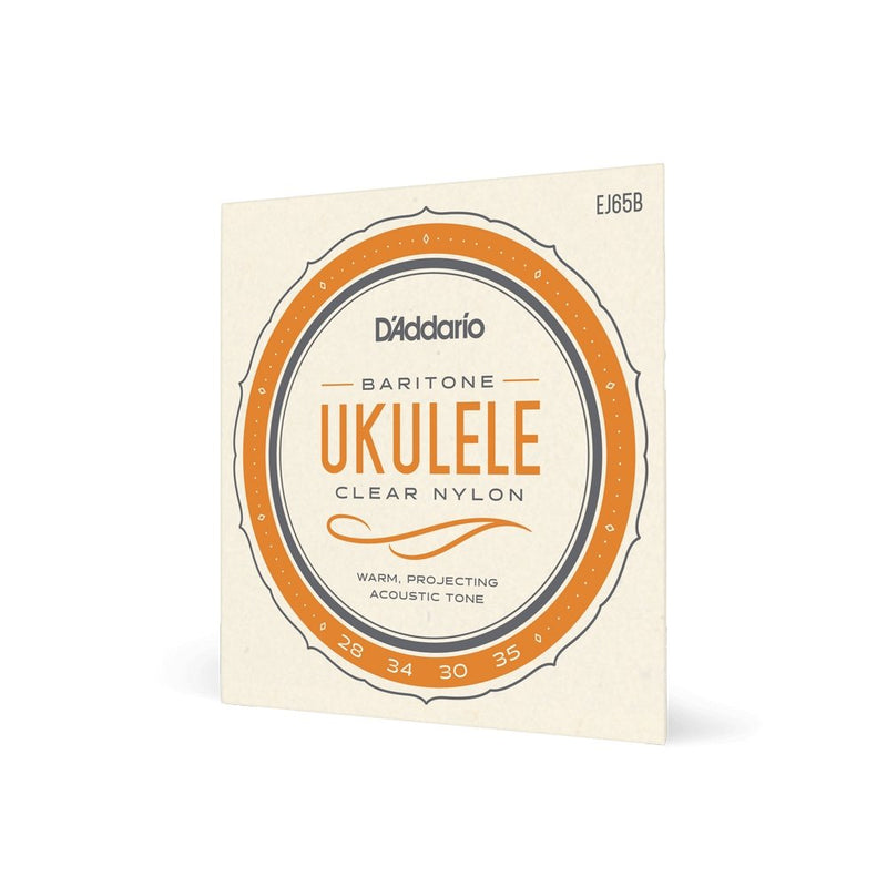 D'Addario EJ65B Baritone Ukulele Strings Set, Clear Nylon D'Addario &Co. Inc Ukulele Accessories for sale canada,019954977399