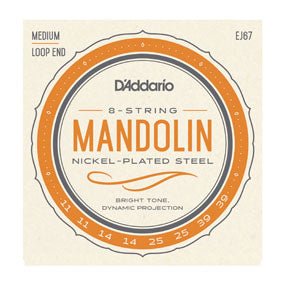 D'Addario EJ67 Nickel Plated Steel Mandolin Strings, Medium, 11-39 D'Addario &Co. Inc Instrument Accessories for sale canada
