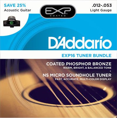 D'Addario EXP16-CT15 Strings Guitar D'Addario EXP16 & CT15 Tuner Bundle D'Addario &Co. Inc Guitar Accessories for sale canada