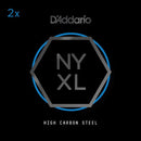 D'Addario NYXL Plain Steel Electric Guitar Single String - 11, 2 Pack D'Addario &Co. Inc Guitar Accessories for sale canada