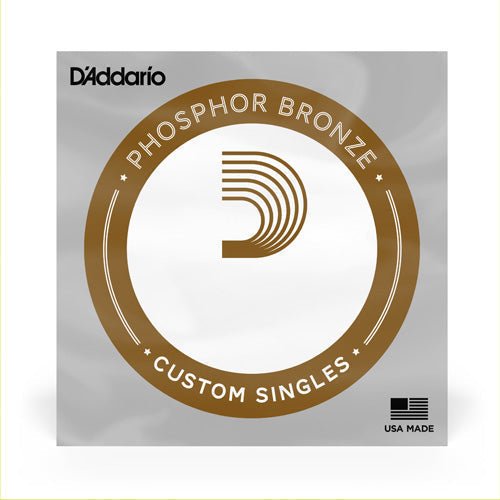 D'Addario PB052 Phosphor Bronze Wound Acoustic Guitar Single String .052 D'Addario &Co. Inc Guitar Accessories for sale canada