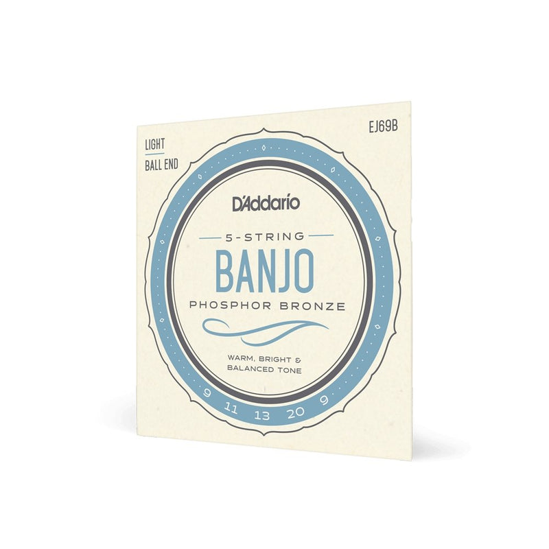 D'Addario Phosphor Bronze Ball End Banjo Strings Set, Light D'Addario &Co. Inc Instrument Accessories for sale canada