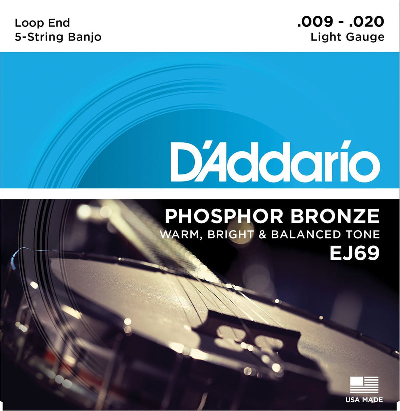 D'Addario Phosphor Bronze Banjo Strings Set, Light D'Addario &Co. Inc Instrument Accessories for sale canada