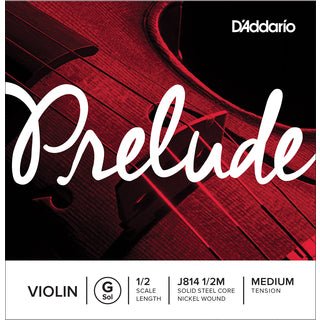 D'Addario Prelude Violin 1/2 Size Single String, Medium Tension G D'Addario &Co. Inc Violin Accessories for sale canada