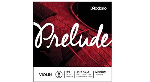 D'Addario Prelude Violin 3/4 String - Medium Tension A D'Addario &Co. Inc Violin Accessories for sale canada