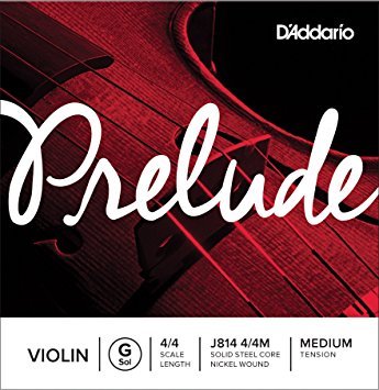 D'Addario Prelude Violin 4/4 Single String - Medium Tension G D'Addario &Co. Inc Violin Accessories for sale canada