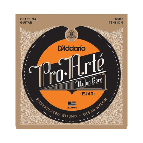 D'Addario Pro Arte Nylon Core Silverplated Wound Classical Guitar Strings Light Tension / .0275-.042 D'Addario &Co. Inc Guitar Accessories for sale canada