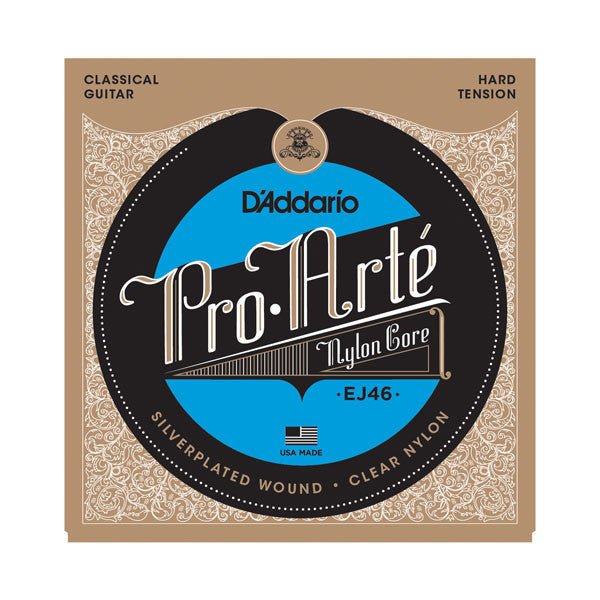 D'Addario Pro Arte Nylon Core Silverplated Wound Classical Guitar Strings Hard Tension / .0285-.044 D'Addario &Co. Inc Guitar Accessories for sale canada