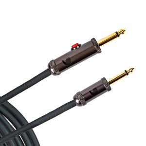 D'Addario PW-AGL-10 Circuit Breaker Straight to Straight Instrument Cable with Latching Switch- 10 foot D'Addario &Co. Inc Guitar Accessories for sale canada