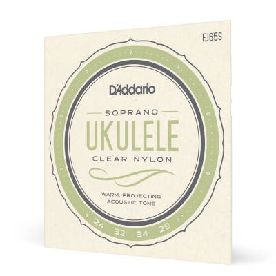D'Addario Soprano Clear Nylon Ukulele Pro-Arte Custom Extruded Strings Set, EJ65S D'Addario &Co. Inc Ukulele Accessories for sale canada