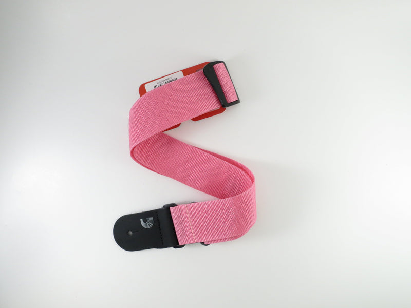 D'Addario Woven Guitar Strap W/Leather Ends PWS Pink D'Addario &Co. Inc Guitar Accessories for sale canada