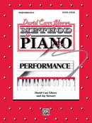 David Carr Glover Method for Piano: Performance, Level 4 Alfred Music Publishing Music Books for sale canada