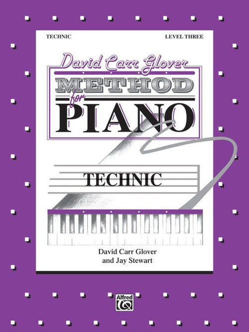 David Carr Glover Method for Piano: Technic, Level 3 Alfred Music Publishing Music Books for sale canada